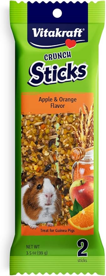 Vitakraft Guinea Pig Treat Stick - Apple And Orange - 3.5Oz