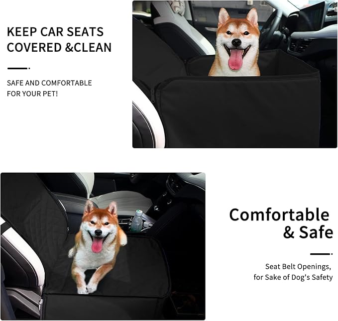 Front Seat Cover for Dogs in Car 2-in-1 Pet FCWLAGU1