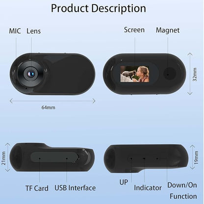 Updated Cat Camera Collar with 16GB SD Card 1080P Dog