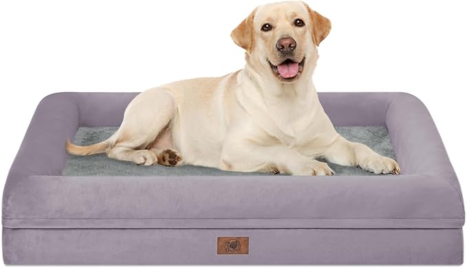 Orthopedic Washable Large Dog Bed: XLarge Dog Bed Bolster Waterproof