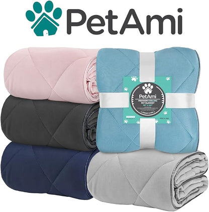 PetAmi Premium Cooling Dog Blanket 90x90, Dusty