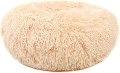 otoez Round Donut Dog Bed for Large Dogs (39.3", Oatmeal)