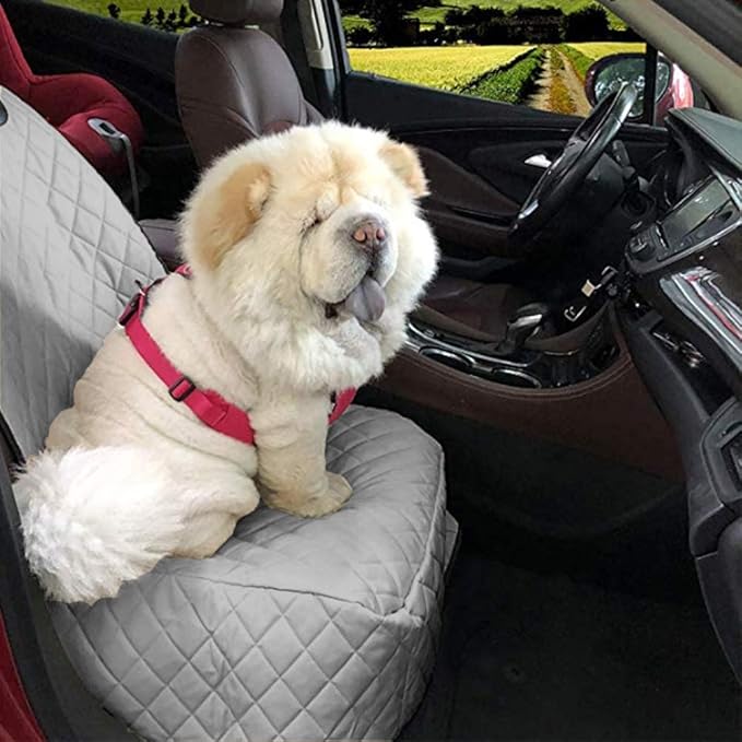 Dog Car Seat Covers 100% Waterproof Car Seat Protector for Pets Front Seat Scratch Proof Non-Slip Durable for Cars