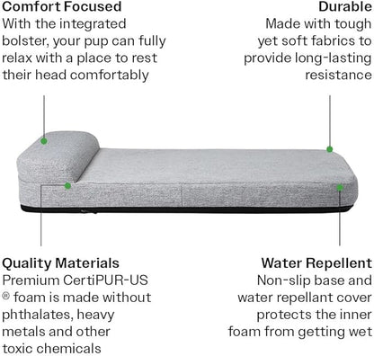 Diggs Bolstr Dog Bed I Water Resistant Pet