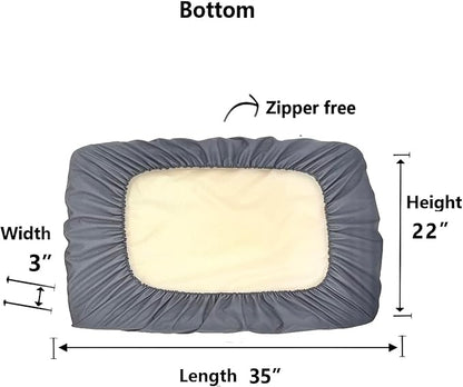 Waterproof Plastic Dog Bed Cover 35 x 22 Inch