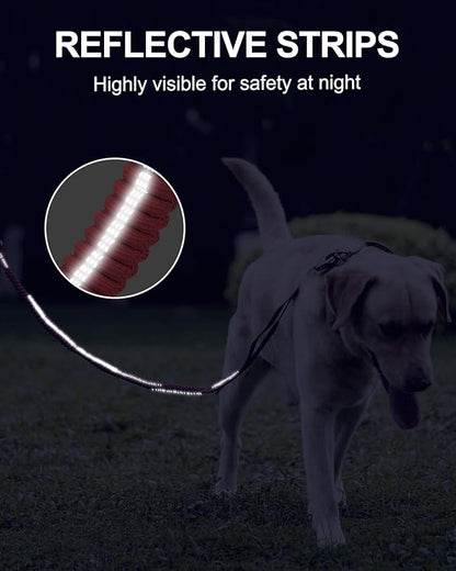 Joytale Tactical Dog Leash Heavy Duty 4-6FT Shock 2 Padded