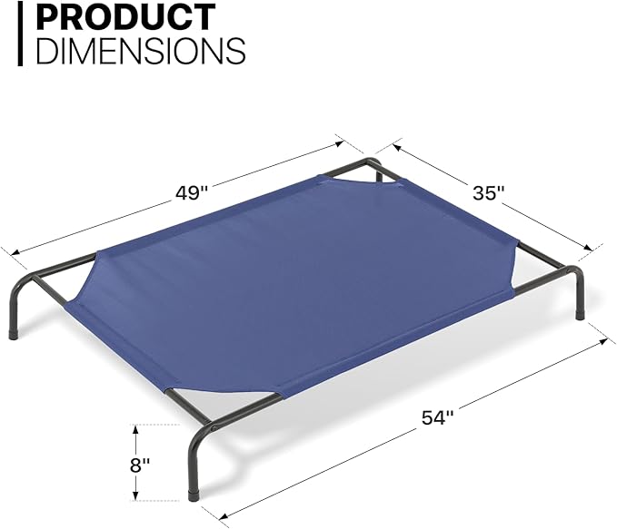 MoNiBloom Elevated Dog Bed for Large Dogs 54 Inches