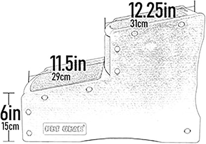 Pet Gear Easy Step II Pet Stairs 2 Step 150 Pounds, 5 Colors