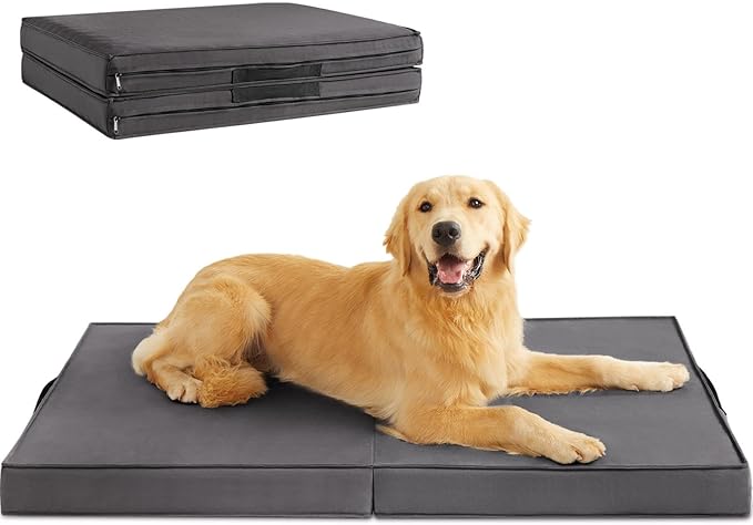 RRPETHOME Waterproof Outdoor Dog Beds Large Sized Dog