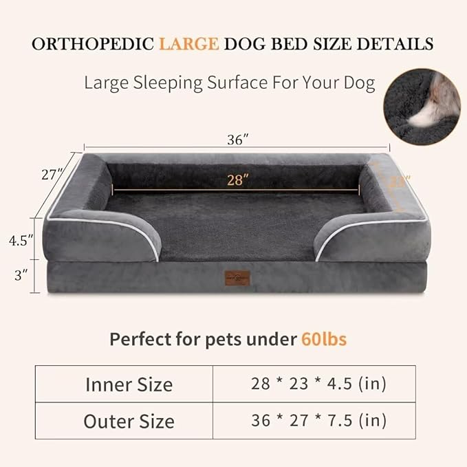 Cooling Dog Bed for Large Dogs