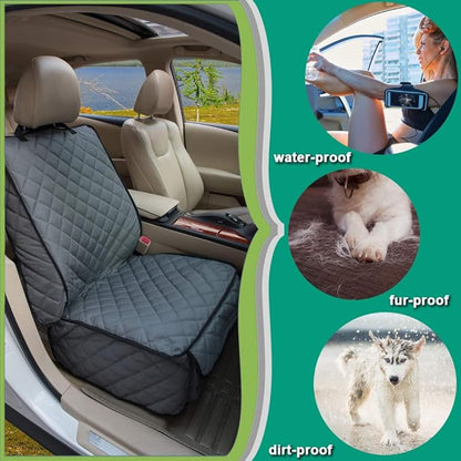 Waterproof Front Seat Cover Dog Car Seat Covers Nonslip and Full Protection with Side Flaps Fits Most Cars