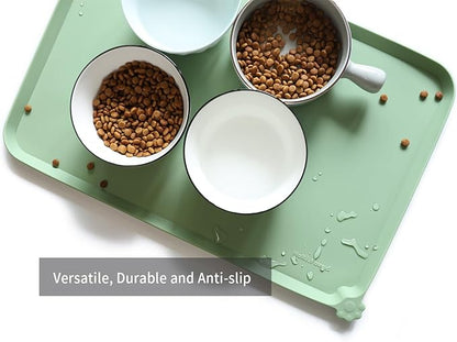 Hoki Found L Silicone Pet Food Mats Tray