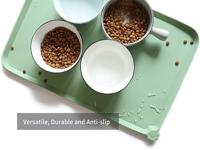 Hoki Found L Silicone Pet Food Mats Tray