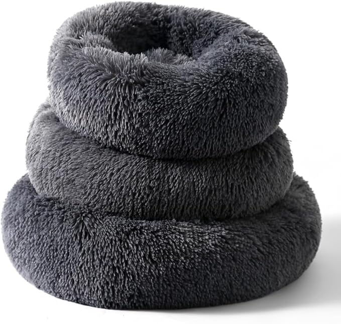 Donut Dog Bed Cat Bed Fluffy Calming Pet 3Kg Pet