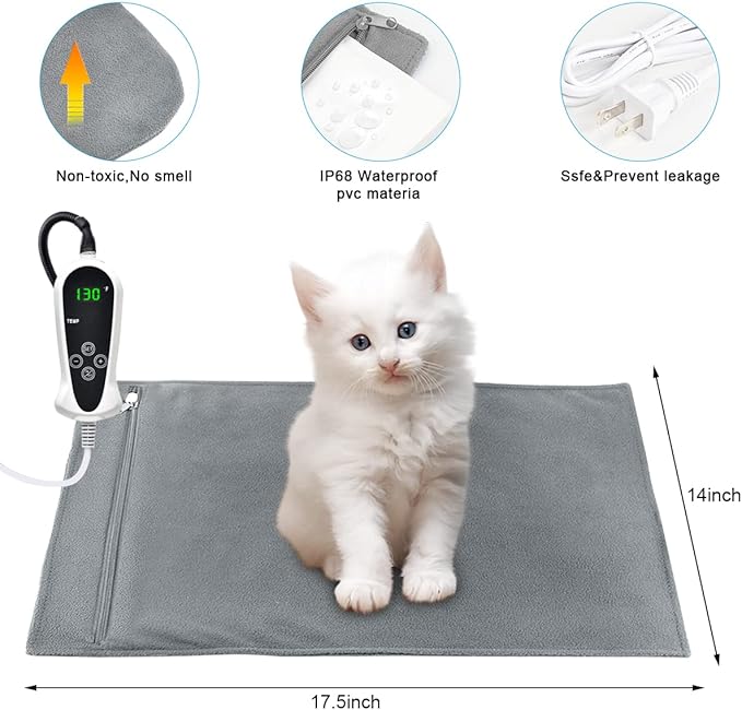 RIOGOO Pet Heating Pad 17.5"x 14",