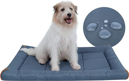 Miguel Oxford 900D Outdoor Waterproof Dog Bed for Metal Dog Crates Water-Resistant All Weather Pet Mat Durable Easy Wipe Clean Travel Indoor Outdoor Puppy Cat Crate Bed 30inch