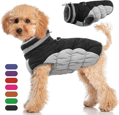 Dog Winter Jacket Cozy Reflective Waterproof Windproof Warm Pet Garment