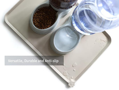 Hoki Found Large Silicone Pet Food Mats Tray