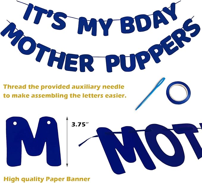 Birthday Plaid Dog Bandana with Button