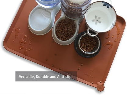 Hoki Found X-Large Silicone Pet Food Mats Tray