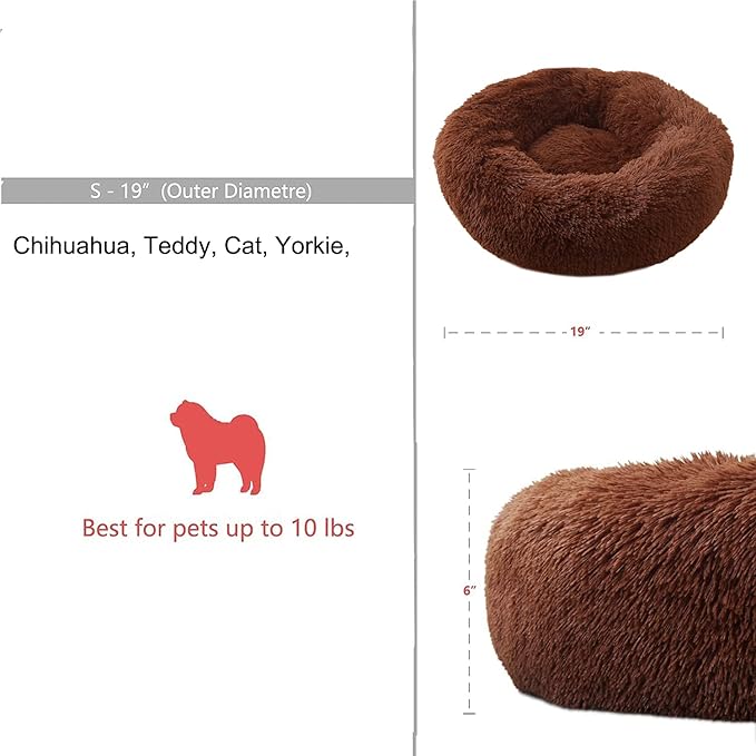nononfish Marshmallow Cat Bed Kawaii Cat Nest Bed 19 Inches