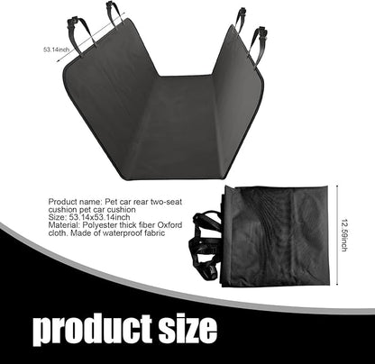 Hawyet 1 PC Car Back Seat Cover for Dogs 53.1In x 53.1In Pet