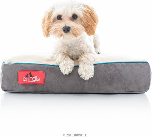 BRINDLE Khaki Shredded Memory Foam Pet Bed