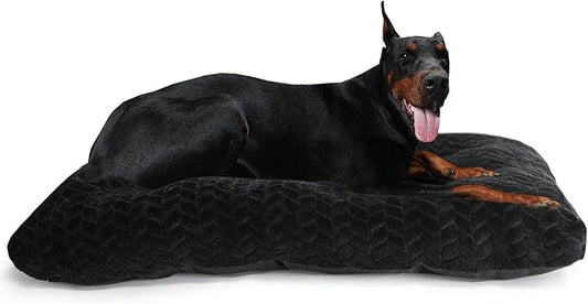 42 Inch Dog Crate Bed for Large Dogs Black Dog Bed for Crate Washble Crate Mats for Dog Cages Up to 90 lbs Pet Bed Crate Pillows Dog Pad for Crate Tire Printing Black XL.