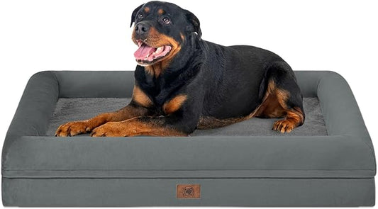 Orthopedic Washable Large Dog Bed: XX Large Dog Bed Bolster Waterproof