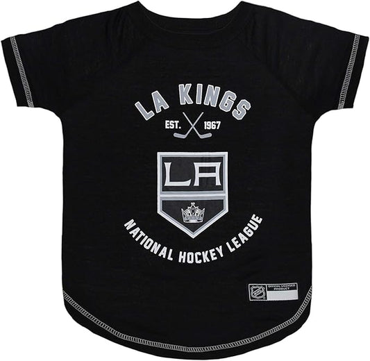 NHL Los Angeles Kings Tee Shirt for Dogs & Cats, X-Small. - Are You A Hockey Fan? Let Your Pet Be An NHL Fan Too!