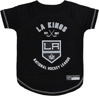 NHL LOS ANGELES KINGS Tee Shirt for DOGS & CATS, Large. - Are you a HOCKEY FAN? Let your Pet be an NHL FAN too!