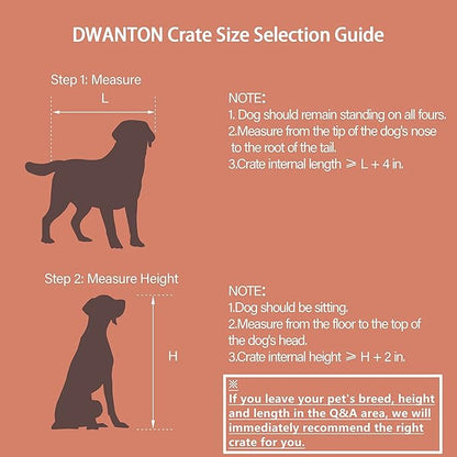 DWANTON Dog Crate Furniture with Cushion 27.2" L,
