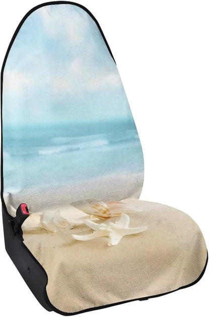 Yewattles Beach Starfish Waterproof Seat Protector for Car