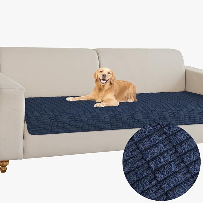 Dog Bed Cover Sofa Protector,Anti Slip Waterproof Sofa Covers for Living Room Couch Covers,Sofa Mat,Seat Cover,Dog Mat,Pet Pad for Furniture 1 Piece (30x70 inch,Dark Blue)