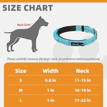 KOOLTAIL Tactical Dog Collar with Handle-Heavy Duty Dog Collar for Military Training
