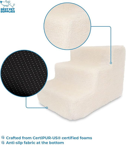 Best Pet Supplies Dog Stairs for Small Dogs & Cats 3-Step