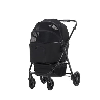 Buddyduggy Pet Stroller 3in1 Rider Boss (Black)
