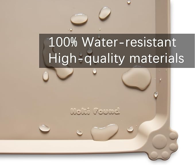 Hoki Found Large Silicone Pet Food Mats Tray