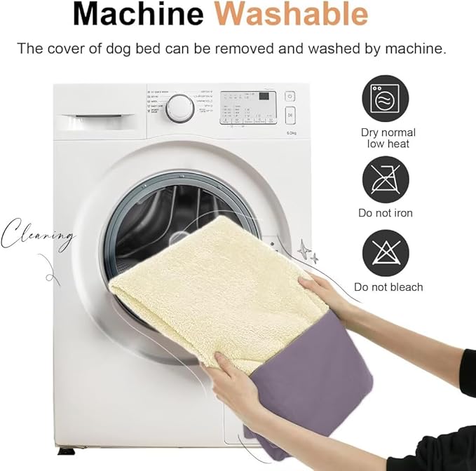 Large Dog Bed Orthopedic Washable: Beds Bolster XL Bed Medium Large Dogs Egg Crate Foam Couch Sofa Waterproof with Removable Cover