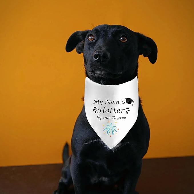 Graduation Dog Bandanas Puppy Scarf Adjustable Triangle Scarf Holiday Pet Bandana Graduation Party Supplies for Dog Lovers - Graduation Announcements 2024