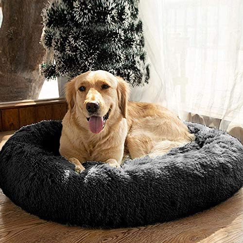 MFOX Calming Dog Bed (L/XL/XXL/XXXL) for Medium and 25/35/55/100lbs