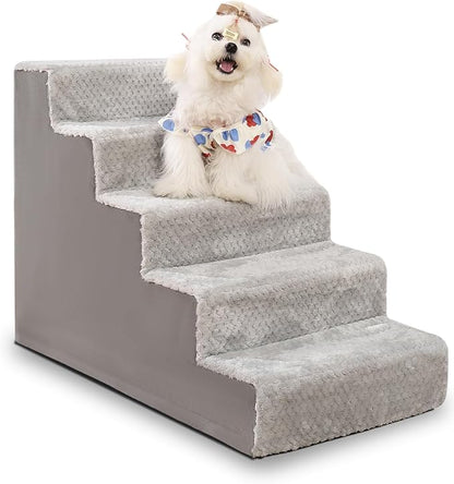 Dog Stairs for Small Dogs 22.5" H,5-Step