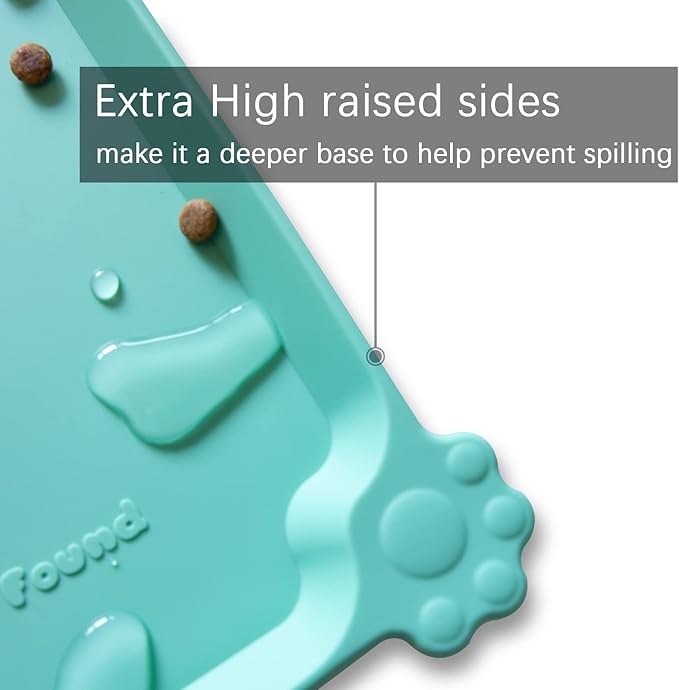 Hoki Found X-Large Silicone Pet Food Mats Tray