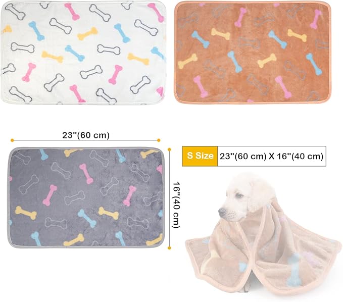 Dono 1 Pack 3 Dog Blankets for Small Dogs