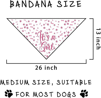 It's a Girl Dog Bandana Gender Reveal Dog