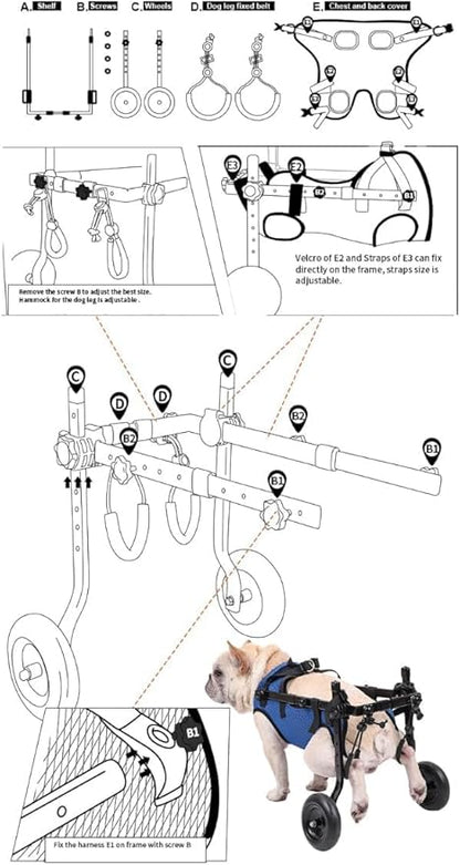 Dog Wheelchair Van. Dog Wheelchair Trolley for rears