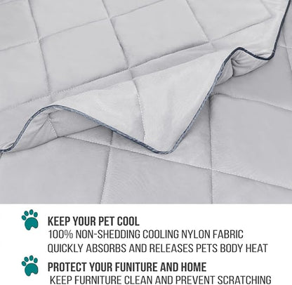 PetAmi Premium Cooling Dog Blanket 90x90, Light