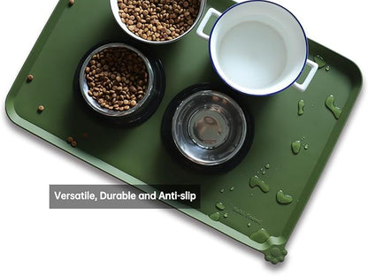 Hoki Found Large Silicone Pet Food Mats Tray