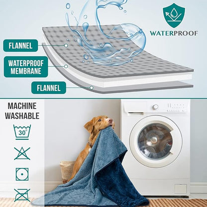 PetAmi Waterproof Dog Blanket 29x40 Navy