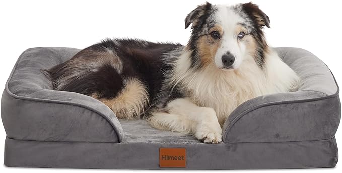 Large Dog Bed Removable Bolsters Orthopedic Dog Beds 50 lbs